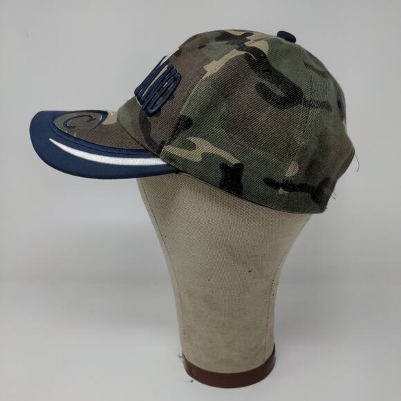 Cleveland Camo Strapback Hat Embroidered Wave Green Brown Blue Spell Out - Picture 4 of 10